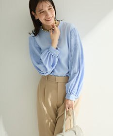 Green Parks Ｏ．袖プリーツブラウス