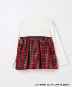 ANY KIDS 【ハローキティ×ANY KIDS】ドッキング刺繍 長袖Tシャツ