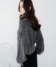 WEGO ダブルジップショートニットブルゾン