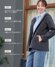 Tiaclasse フーデットショートコート