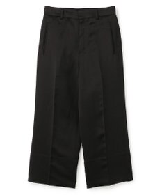 BEIGE， CASSITER / リネンブレンド サテンクロップドパンツ