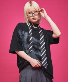 WEGO 【ユニセックス着用ITEM】ラインストーングラフィックT（SS）