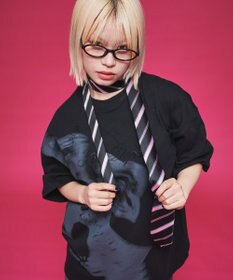 WEGO 【ユニセックス着用ITEM】ラインストーングラフィックT（SS）