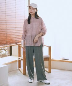 earth music&ecology センターシームタックスウェットパンツ