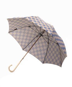 槇田商店 ノルディック ドットコラージュ ブルー 長傘