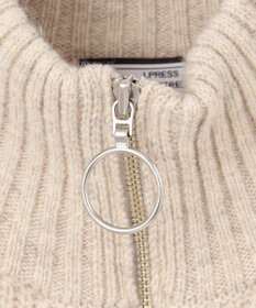 J.PRESS YORK STREET 【UNISEX】ウールカシミヤ ジップアップニット