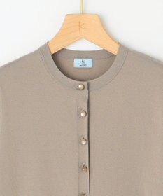 組曲 【洗える・6色展開】CANDYボタン 半袖カーディガン