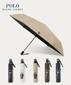 MOONBAT 【遮光率100％/遮熱/UV/自動開閉】POLO RALPH LAUREN（ポロ ラルフローレン）晴雨兼用日傘  ポロベア 折りたたみ傘 ユニセックス