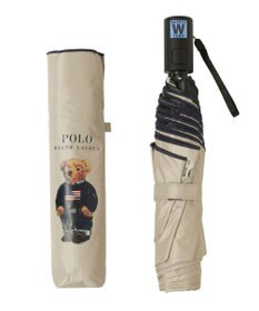 MOONBAT 【遮光率100％/遮熱/UV/自動開閉】POLO RALPH LAUREN（ポロ ラルフローレン）晴雨兼用日傘  ポロベア 折りたたみ傘 ユニセックス