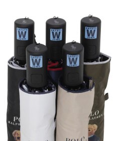 MOONBAT 【遮光率100％/遮熱/UV/自動開閉】POLO RALPH LAUREN（ポロ ラルフローレン）晴雨兼用日傘  ポロベア 折りたたみ傘 ユニセックス