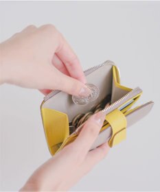 Atelier nuu 日本製 noble L字ファスナー二つ折りウォレット
