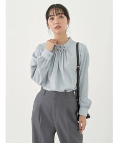 earth music&ecology パールタックブラウス