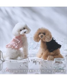 PET PARADISE cherircouture シャーリング キャミソール 《ピンク》 小型犬
