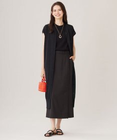 自由区 L 【カタログ掲載・洗える】ペーパーブレンドニット ジレ