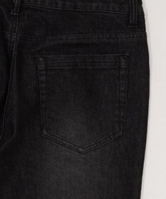 WEGO 【ユニセックス着用ITEM】シャーリングフレアデニムスキニーパンツ