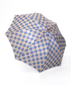 槇田商店 ノルディック ドットコラージュ ブルー 長傘