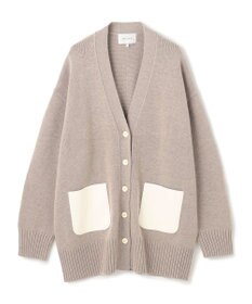 BEIGE， 【洗える】LEADER / フェイクレザーポケットオーバーサイズカーディガン