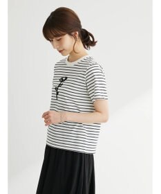 Green Parks ・ＲＡＹ　ＣＡＳＳＩＮ　フラワーサガラ刺繍Ｔシャツ