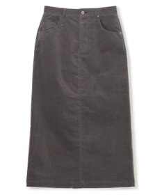 UNFILO ストレッチコーデュロイ Iラインスカート