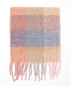 UNBILLION カシュネ cache nez / 起毛ブロックチェックストール