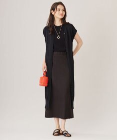 自由区 L 【カタログ掲載・洗える】ペーパーブレンドニット ジレ