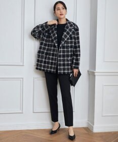 自由区 【アンサンブル対応・洗える】スパンコールプルオーバー ニット