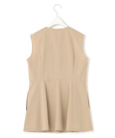 ICB L 【接触冷感・UVカット・撥水・洗える】 プルーフ4WAYタフタ ジレブラウス