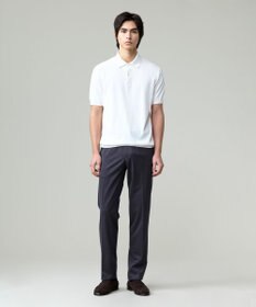 J.PRESS MEN 機能×縫製₌快適な着心地 「高見え」ニットポロ【接触冷感 / 洗える】ホールガーメントニット ポロシャツ