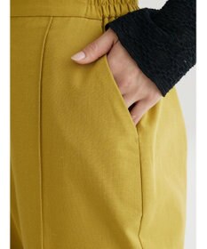 Green Parks 綿麻混イージーテーパードパンツ