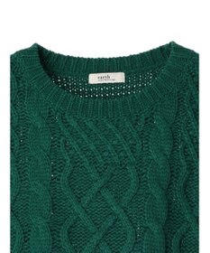 earth music&ecology ウォッシャブルケーブルプルオーバー