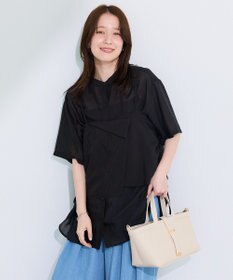 Green Parks ＳＥＴ２点シアーストライプシャツ＋ビスチェ