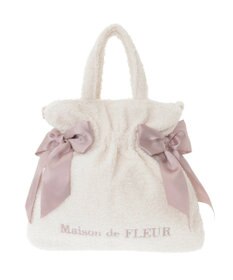 Maison de FLEUR ボアダブルリボン2Wayトートバッグ