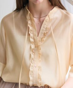 BEIGE， AMARYLLIS / フリルリボン ブラウス