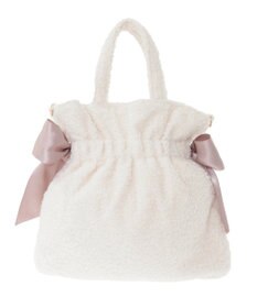 Maison de FLEUR ボアダブルリボン2Wayトートバッグ