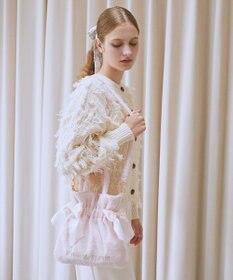 Maison de FLEUR ボアダブルリボン2Wayトートバッグ