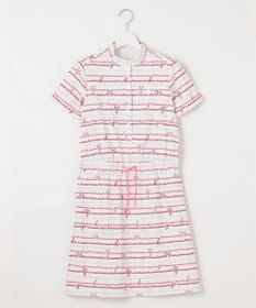 23区GOLF 機能素材で快適なラウンドを【WOMEN】ウェーブロゴ柄 ワンピース