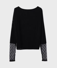 GRACE CONTINENTAL アセテートシアーカットトップ