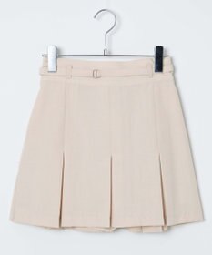 WEGO 【SETUP可】リネンライクプリーツミニスカパン