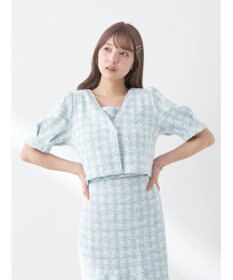 earth music&ecology ＳＥＴ２点　カットソーツィードアンサンブル