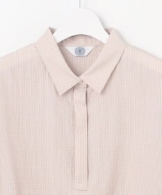 J.PRESS LADIES S 【洗える】アセテートレーヨンコットンチェック シャツカラー ブラウス