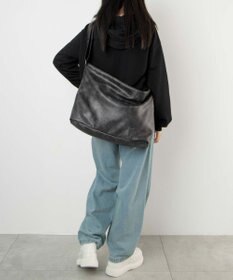 WEGO 【ユニセックス着用ITEM】レザータッチBIGショルダー