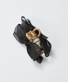 Phoebe ミディアムオーガンジーリボンバンスクリップ