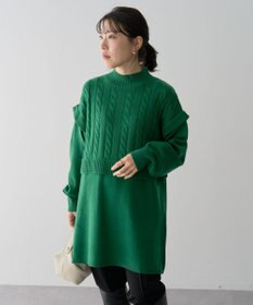Green Parks ケーブルドッキングニットチュニック
