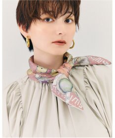 MOONBAT SWASH LONDON 大判シルクツイルスカーフ Trifle 68×68cm 日本製