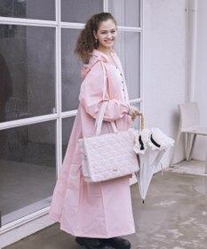 Maison de FLEUR 撥水加工リボンキルティングトートバッグ