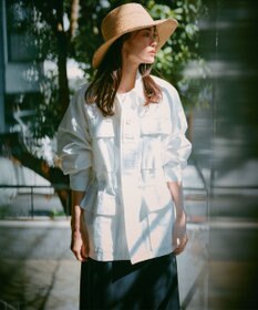 23区 ラフィアリボン ハット