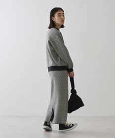 AMERICAN HOLIC バイパチ幾何学柄ニットプルオーバー