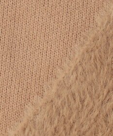 UNFILO ナイロンシャギー Vネックカーディガン