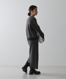 AMERICAN HOLIC バイパチ幾何学柄ニットプルオーバー