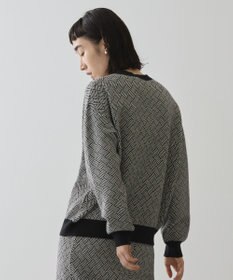 AMERICAN HOLIC バイパチ幾何学柄ニットプルオーバー